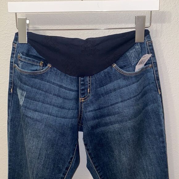 Jessica Simpson Maternity Jeans Skinny Ankle distressed Size Small Blue casual - Picture 3 of 9